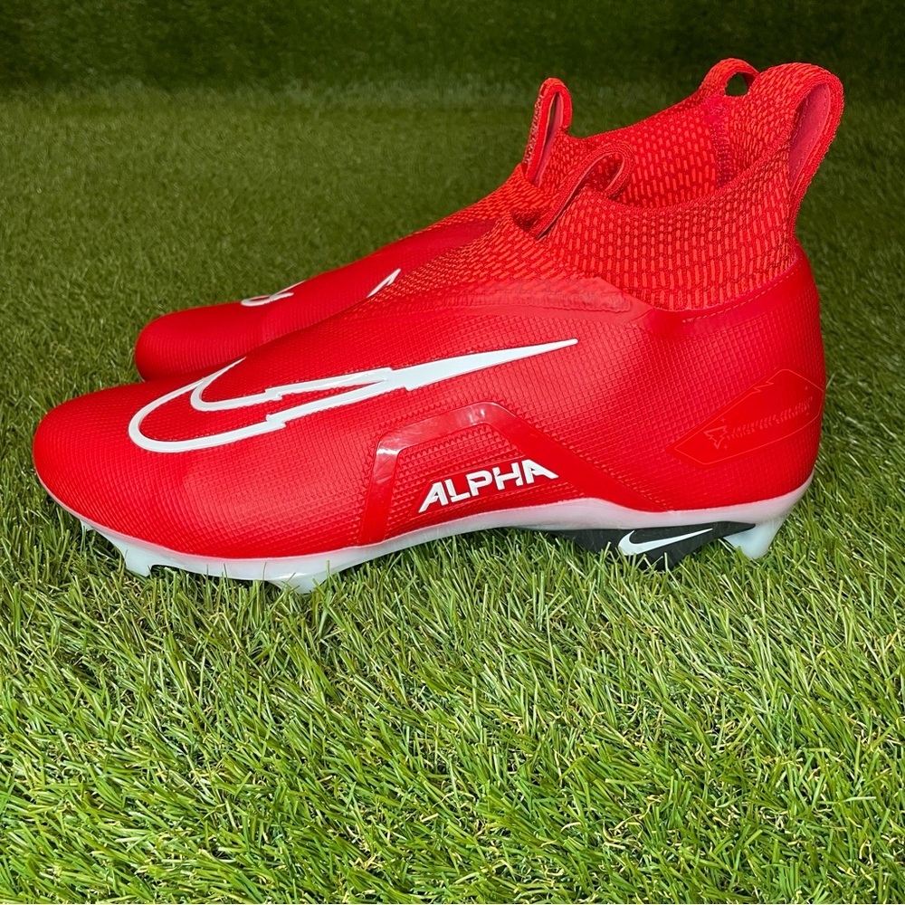 Mens Nike Alpha Menace Elite 3 Football Cleats University Red CT6648-616